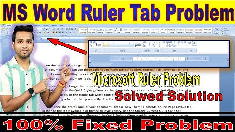 Ms Word Ruler Not Working || Ms Word Ruler Problem || How To Fix Ruler Problem #moreinformation #mi