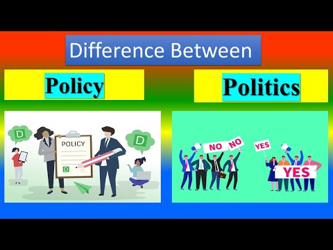 Difference Between Policy and politics