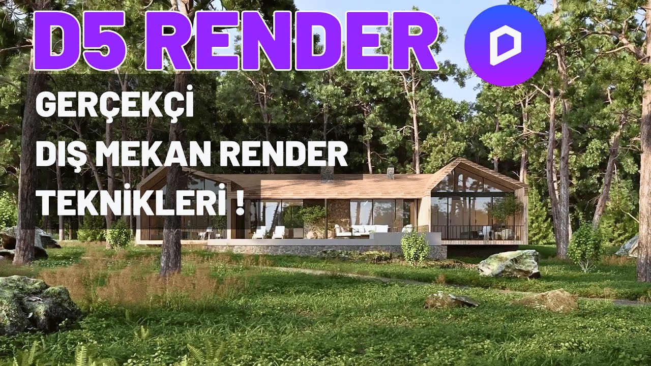 Mimari D5 Render ile Gerçekçi Dış Mekan Render Teknikleri ! 