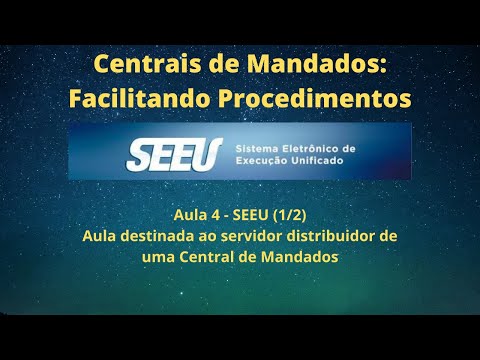 SEEU (1/2) - Servidor distribuidor - Centrais de Mandados