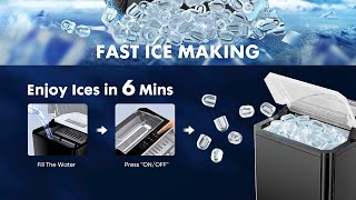 Olixis Ice Maker Countertop: 9 Cubes Ready In 6 Mins | Olixis Ice Maker | Olixis Ice Machine
