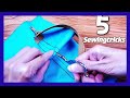 How to sew 5 zippered pockets in different way  bag pockets idea