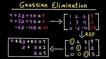 Gaussian Elimination & Row Echelon Form | REF