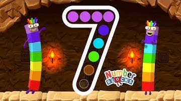 MEET THE NUMBER SEVEN WITH NUMBERBLOCKS | NUMBERBLOCKS 7 NUMBER MAGIC RUN | CBEEBIES GO EXPLORE GAME