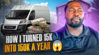 HOW I TURNED $15,000 INTO $150,000 IN ONE YEAR‼ #STICKWITHUS #boxtruck #cargovan #courier