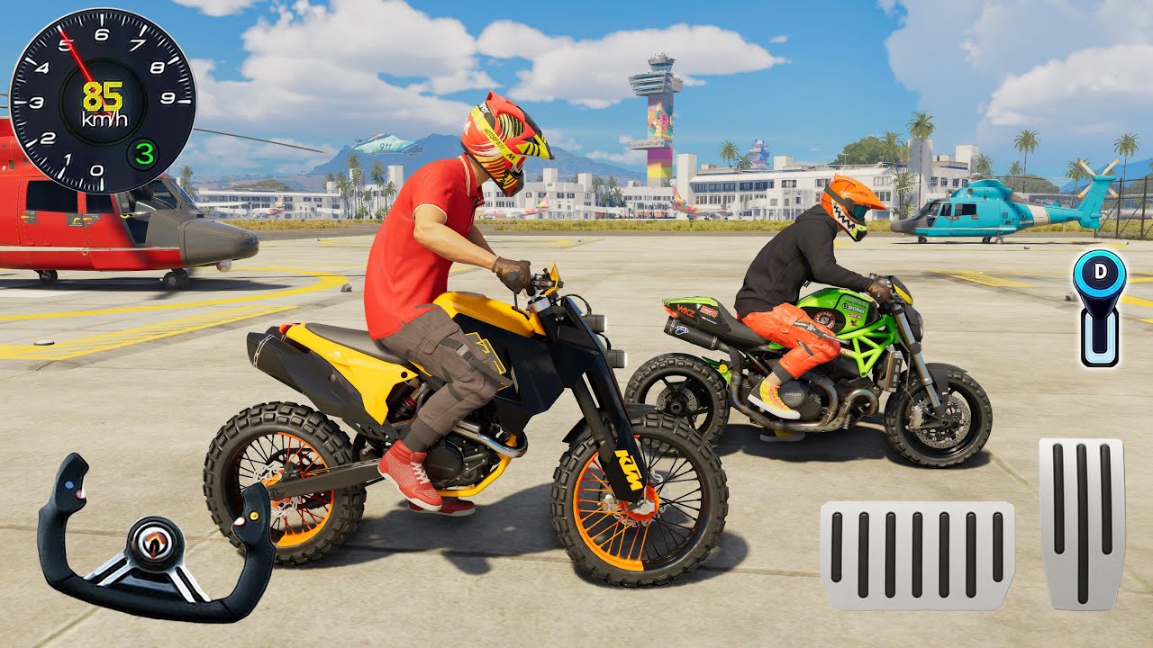 The Crew Motorfest - KTM 450 EXC Nighthawk Edition & Ducati Monster 1200s | Off-Road Dirt Bikes