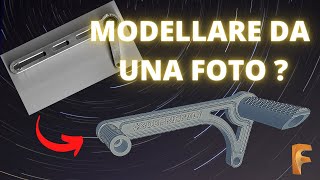 Corso Fusion 360 - Lezione 14 - Come modellare partendo da una FOTO - Canvas Reverse Engineering screenshot 5