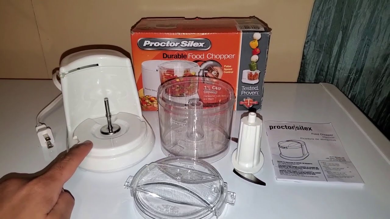 Proctor Silex 72500RY Durable Mini Food and Vegetable Chopper 1.5