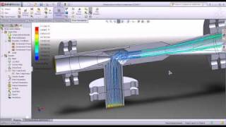 Jet elevator (jet pump). CFD simulation with SolidWorks and FloWorks