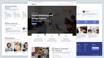 Digital Marketing Complete Website Using HTML CSS and JavaScript | Online Marketing Website