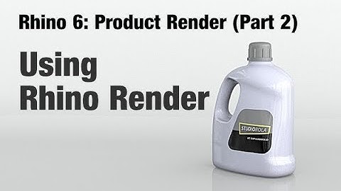 Rhino 6 - Product Rendering Tutorial (Part 2) Rhino Render