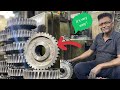 This Old Man is Expert in Making Worm Gear From Old Ships High Strength Sheet