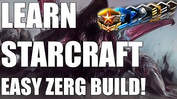 Learn Starcraft - Zerg Beginner Build Guide & Gameplan! [2018]