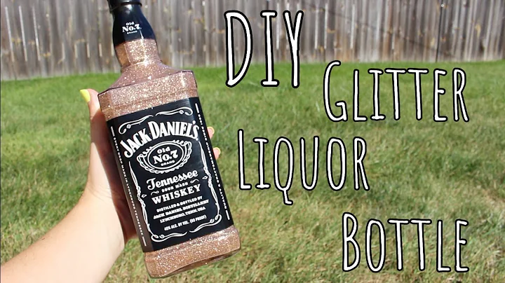 DIY | Glitter Liquor Bottle