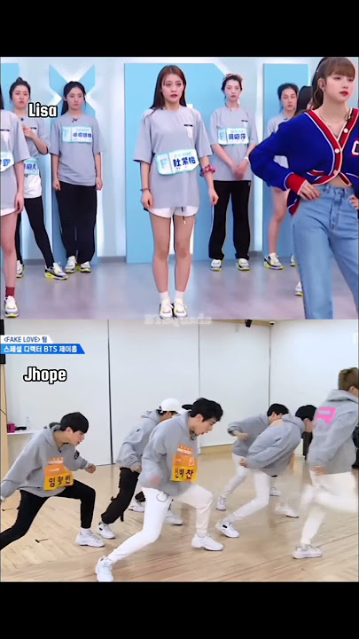 watch how Jhope and Lisa train rookie trainess 😳 #jhope #Lisa #bts