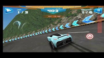 Fast Racing 3D At Career So I Use Blue Car On Normal Forward At Beginner