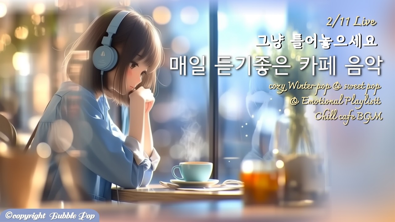 [PlayList]🎵(중간광고없음)매일 듣는 기분좋은 겨울팝송모음 2월11일| 집중.휴식.힐링 | #playlist #편안한음악 #chillmusic  #카페음악