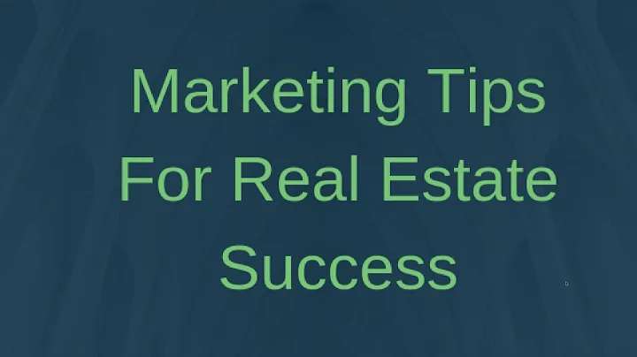 Marketing Tips for Real Estate Success with Gordon...