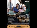 Top 10 Reasons to Hire Virtual Employees from India @HireinAnyDomain #digitalmarketing #business