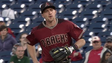 ARI@WSH: Ahmed shows range, makes off-balance throw