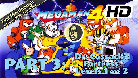 1st Playthrough - Mega Man 4 Full Game Walkthrough | Part 3: Dr. Cossack