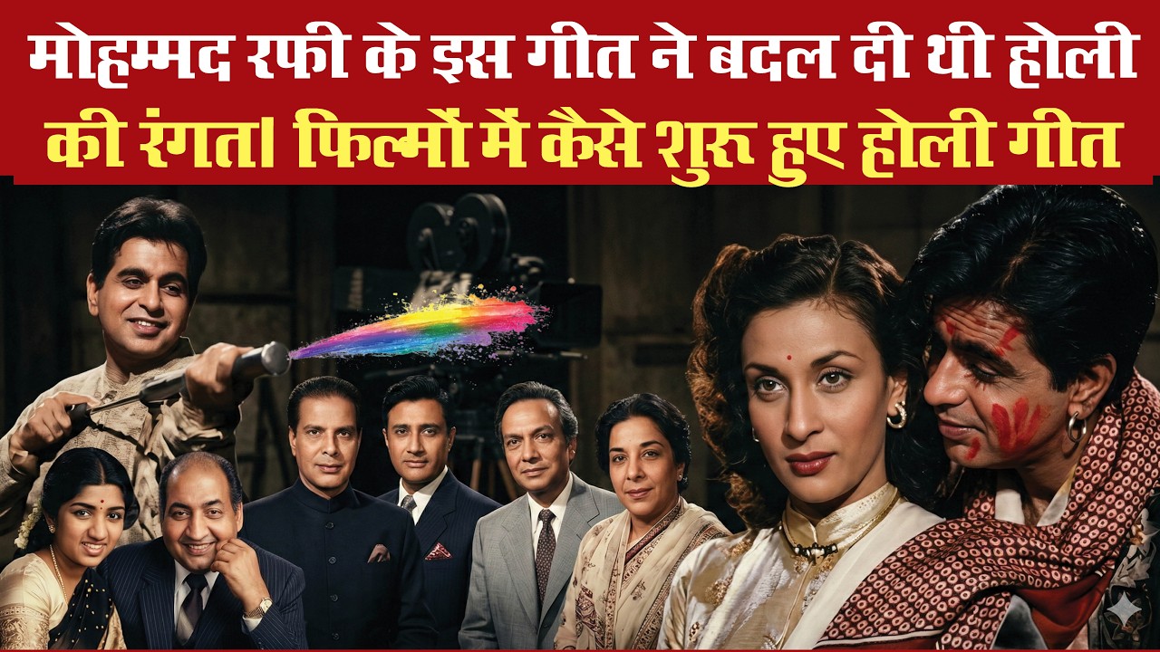 मोहम्मद रफी का वो होली गीत जिसने बदल दी थी होली की रंगत‚ फिल्मों में कैसे शुरू हुए होली गीत