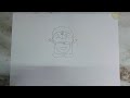 How to make draw doramon in paper || freehand drawing bana di || shubham sketch artist |
