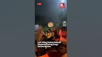 Left Wing Unions Assault Students During Durga Idol Immersion In JNU