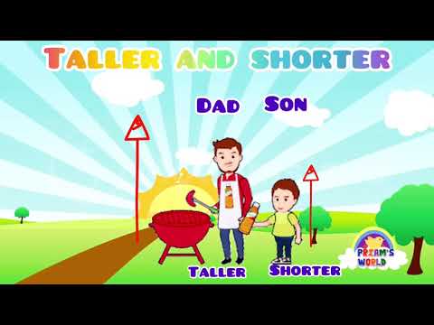 Comparing Height: Taller or Shorter | Math for Kids | Educational
