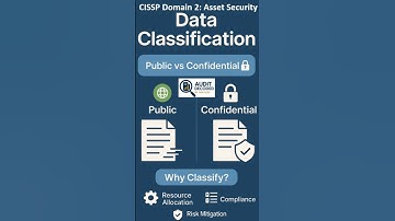 CISSP Domain 2: Asset Security  Data Classification – Public vs Confidential 🔒#cissp #data #security