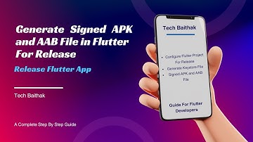 How to Generate Signed APK and AAB File in Flutter For Release | Flutter  Android Tutorial