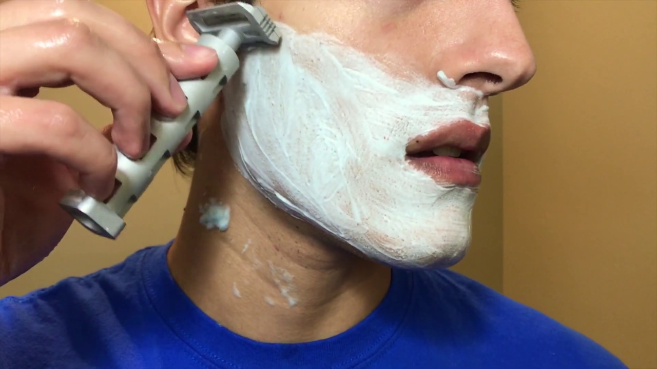 How to Shave with the Block Razor - YouTube