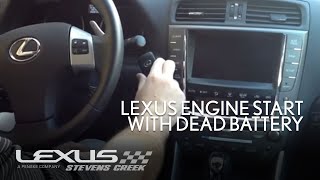 Lexus Engine Start With Dead Key Battery | Lexus Stevens Creek