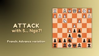 Attack with Black in the French defense: Advance variation