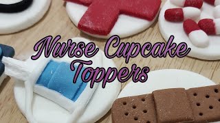 NURSE CUPCAKE TOPPERS #time-lapse #tutorial