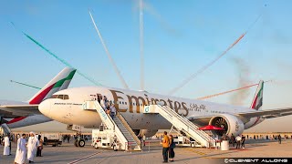 The Emirates Boeing 777 Full Visit | Dubai Airshow 2023