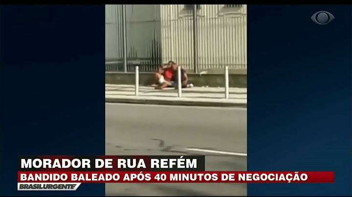 Assaltante faz morador de rua refém no RJ