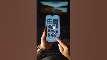 How to change iPhone gray control center background to transparent #shorts