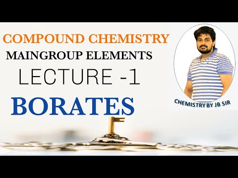 COMPOUND CHEMISTRY LEC-1||BORATES||GATE||IIT JAM||RPSC||CHEMISTRY||JBSIR