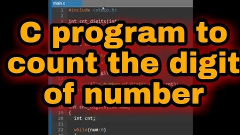 write a c program to count the number of digit | #shorts#reels#code#coder#coding @codingconcept6643