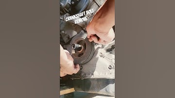 🚨Secret*🚨  Belt Trick CrankPulley Holder! How to Remove Crank Stubborn Bolt #diy #reel #tiktok