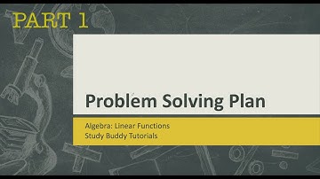 Algebra Unit 1.1: Problem Solving Plan Part 1 | Algebra 1