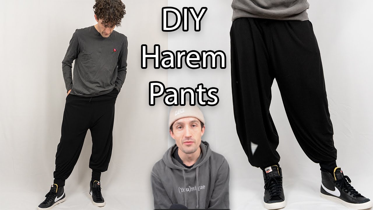 DIY Harem Pants | making pants! - YouTube