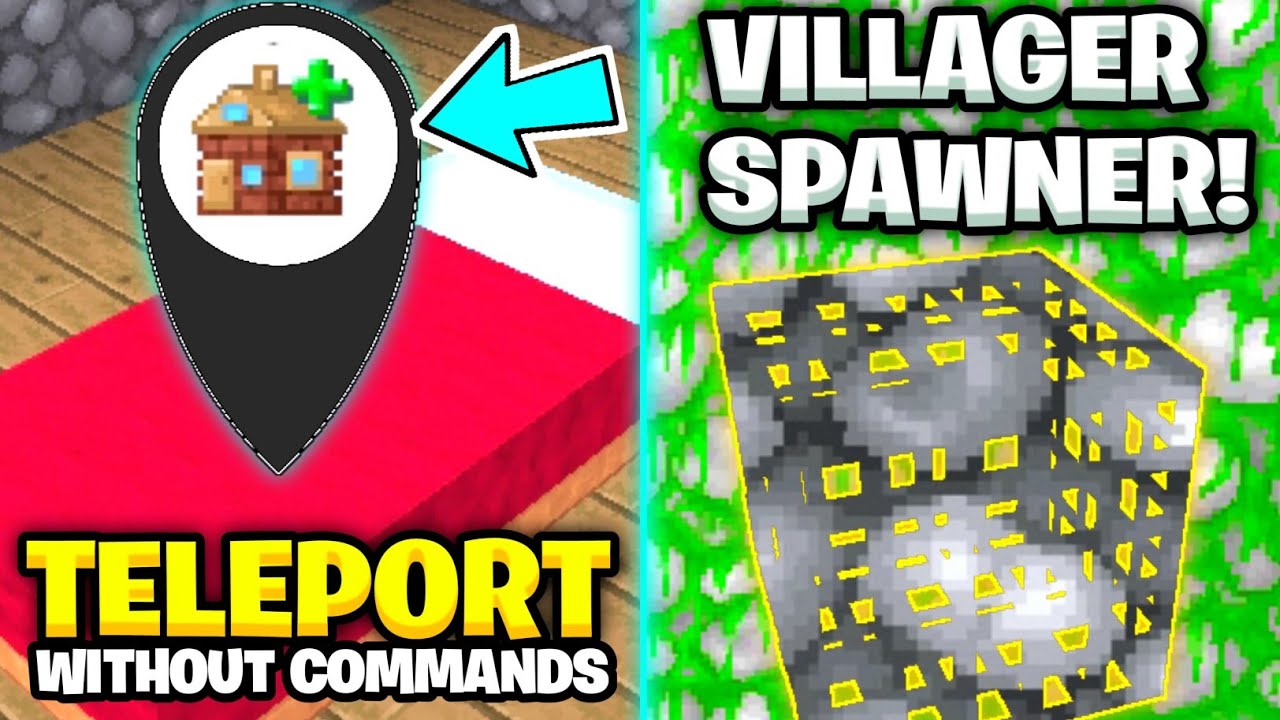 😱 11 Tricks INVISIBLE NAME + BED TP + VILLAGER SPAWNERS + AND MORE 😱 11 Tricks INVISIBLE NAME + BED TP + VILLAGER SPAWNERS + AND MORE