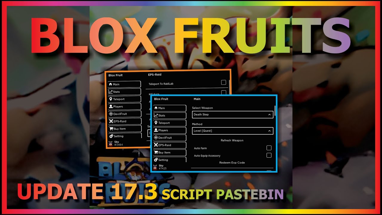 UPDATE] Blox Fruits SCRIPT PASTEBIN