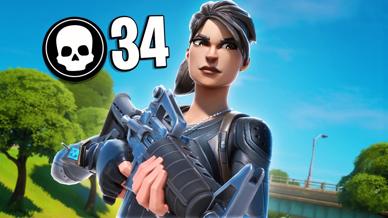 34 Kill Solo Squad On Controller!! - YouTube