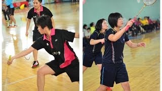 20131204教育盃羽球高女團WD中山林婉清+陳湘婷VS大同陳介均+朱亞澤第三點