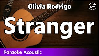 Olivia Rodrigo - Stranger (SLOW acoustic karaoke)