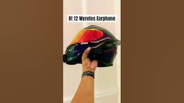 Wereless earphone Bt 12 .. anti air bisa untuk dengerin musik dan gps lo #intercom #motovlog