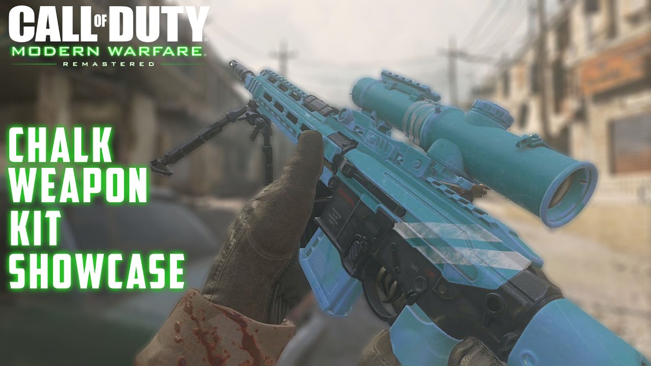 Call of Duty Modern Warfare Remastered | Chalk Weapon Kit on All Snipers (w/ D-25S)